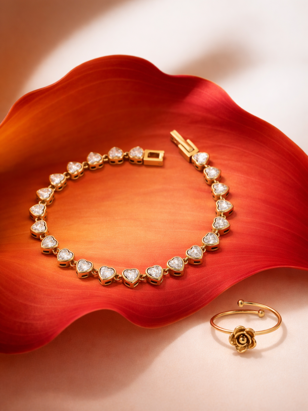 Heartline Rosette Duo