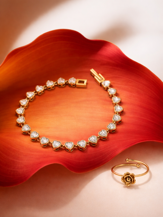 Heartline Rosette Duo