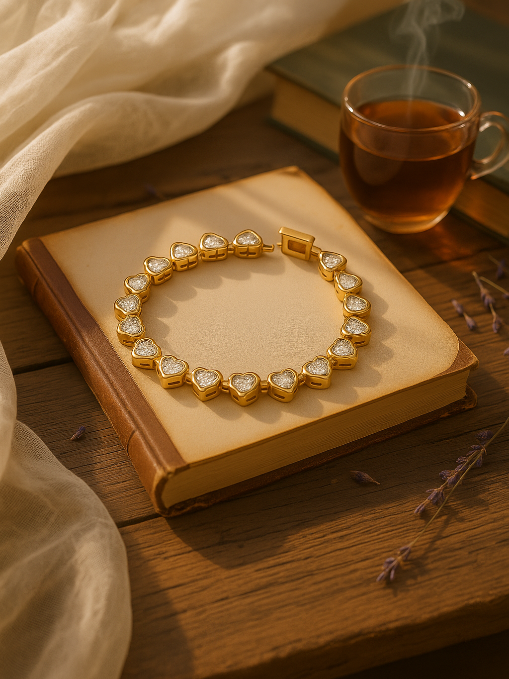 Dazzle Heartline Bracelet