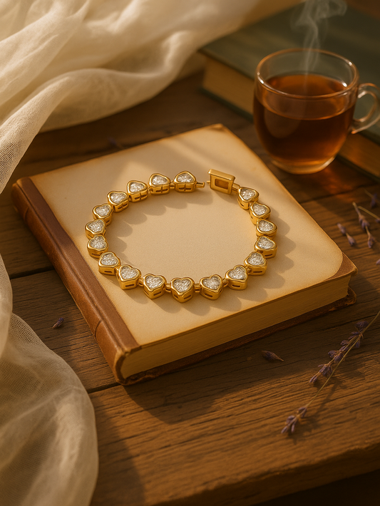 Dazzle Heartline Bracelet