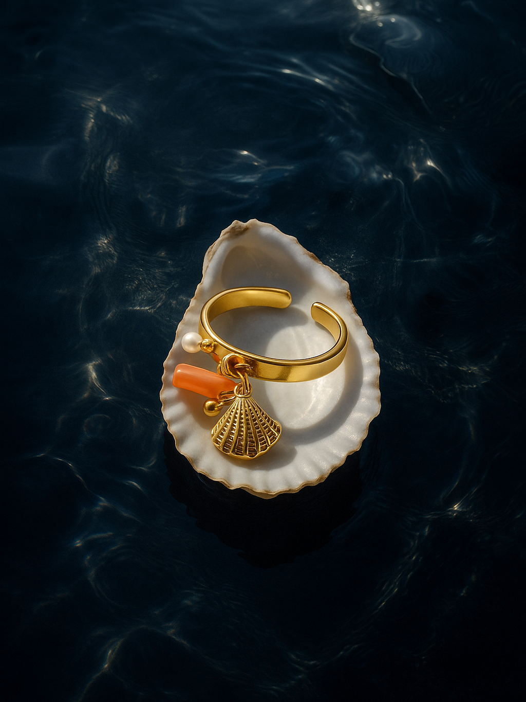 Ocean Charm Ring