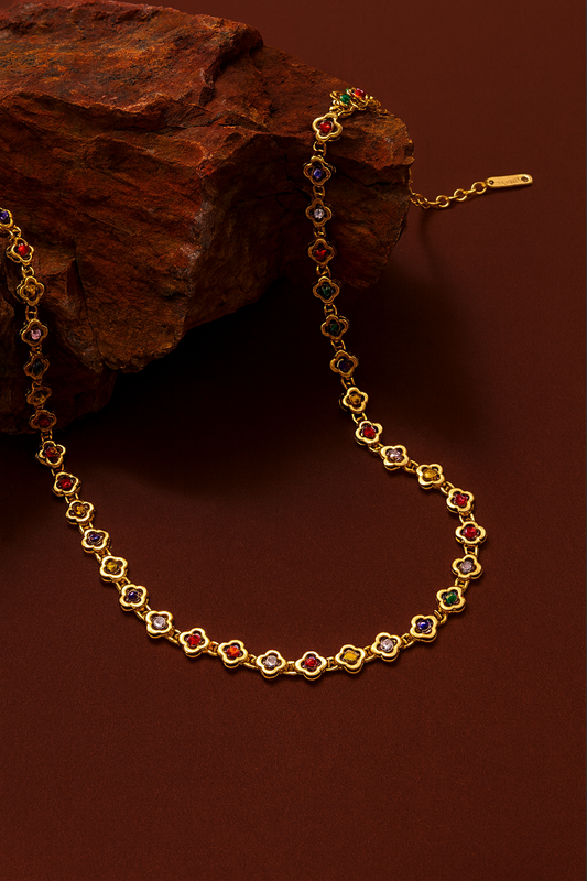 Rainbow Bloom Necklace