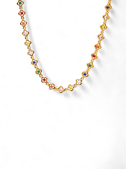 Rainbow Bloom Necklace