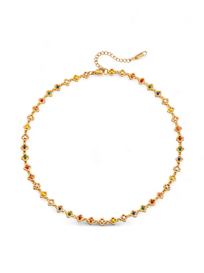 Rainbow Bloom Necklace
