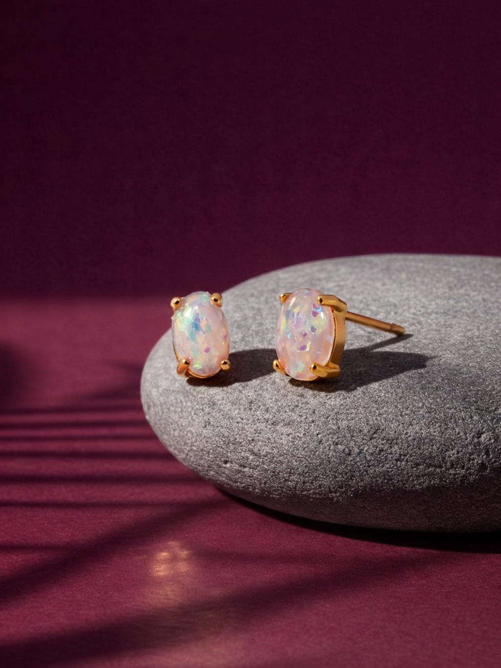 Iridescent Glow Studs