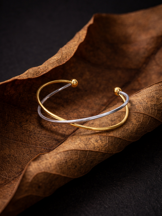 Twin Gleam Bangle