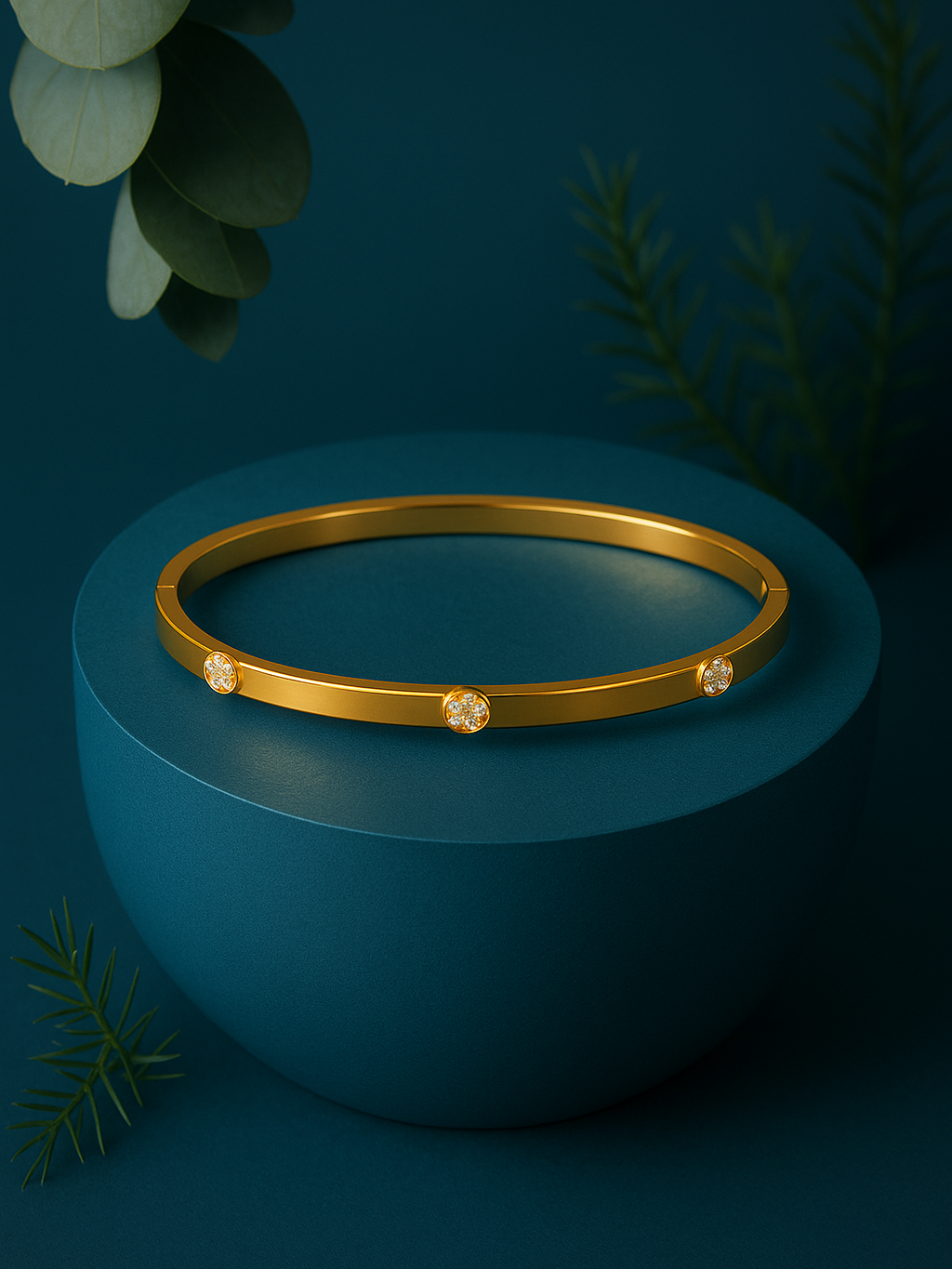 Golden Orbit Bangle