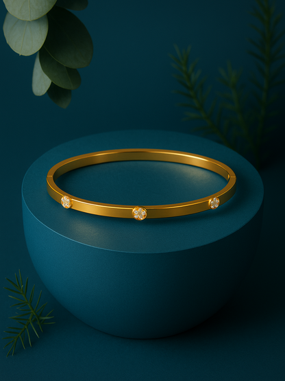 Golden Orbit Bangle