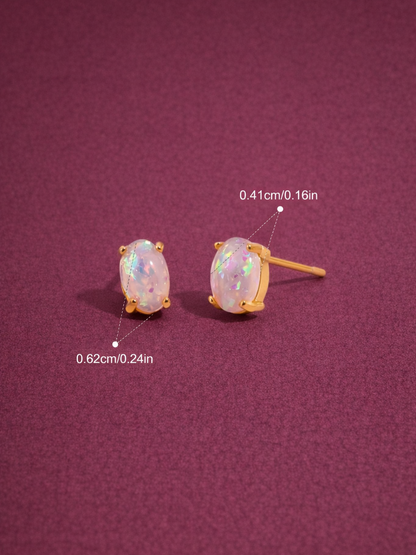 Iridescent Glow Studs