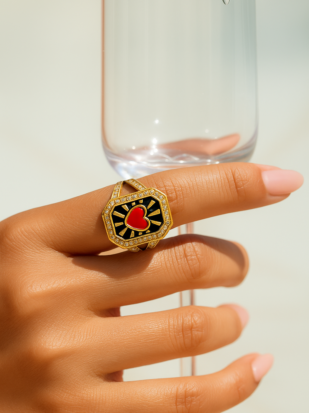 Heartburst Vintage Ring