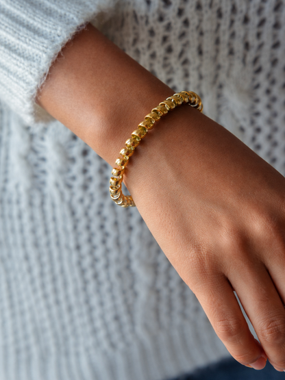 Golden Twirl Bangle