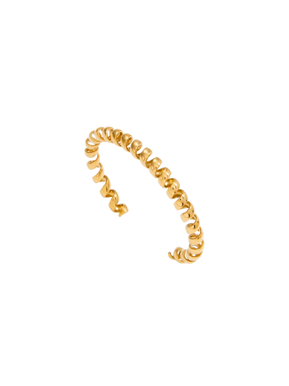 Golden Twirl Bangle